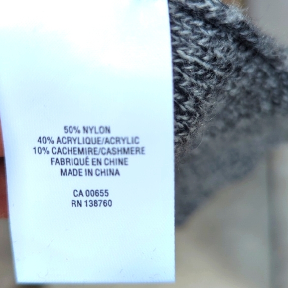 Reitmans Cashmere Blend Gray Open Front Belted Sweater Cardigan - Medium NWT - Picture 5 of 5